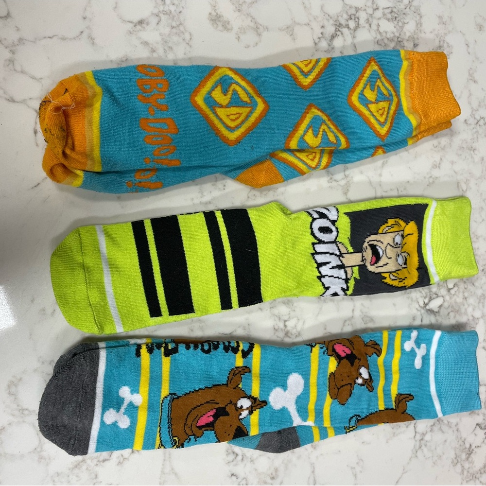 Scooby-Doo Themed Men's Socks - Multicolor